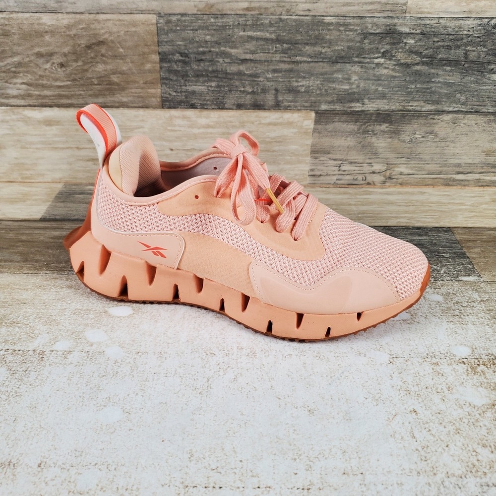 Reebok Zig Dynamica Womens Shoe Sz 6.5 Trail Running Aura Orange Lace-Up Sneaker